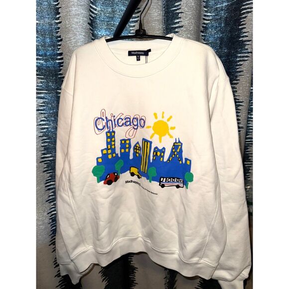 NWT Madhappy Chicago Exclusive Fleece Crewneck size M - Picture 2 of 9